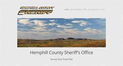 Desktop Screenshot of hemphillcountyso.com