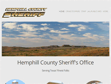 Tablet Screenshot of hemphillcountyso.com